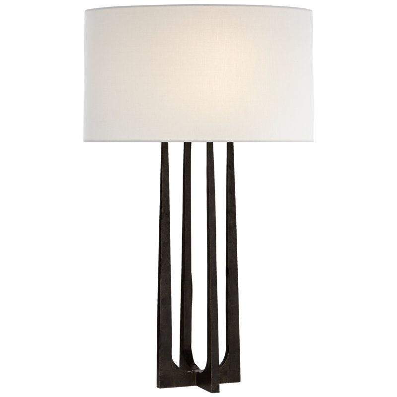 Scala Table Lamp, Aged Iron