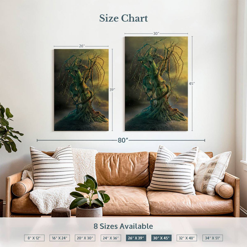 Brampt Tree Dragon, 39" H x 26" W