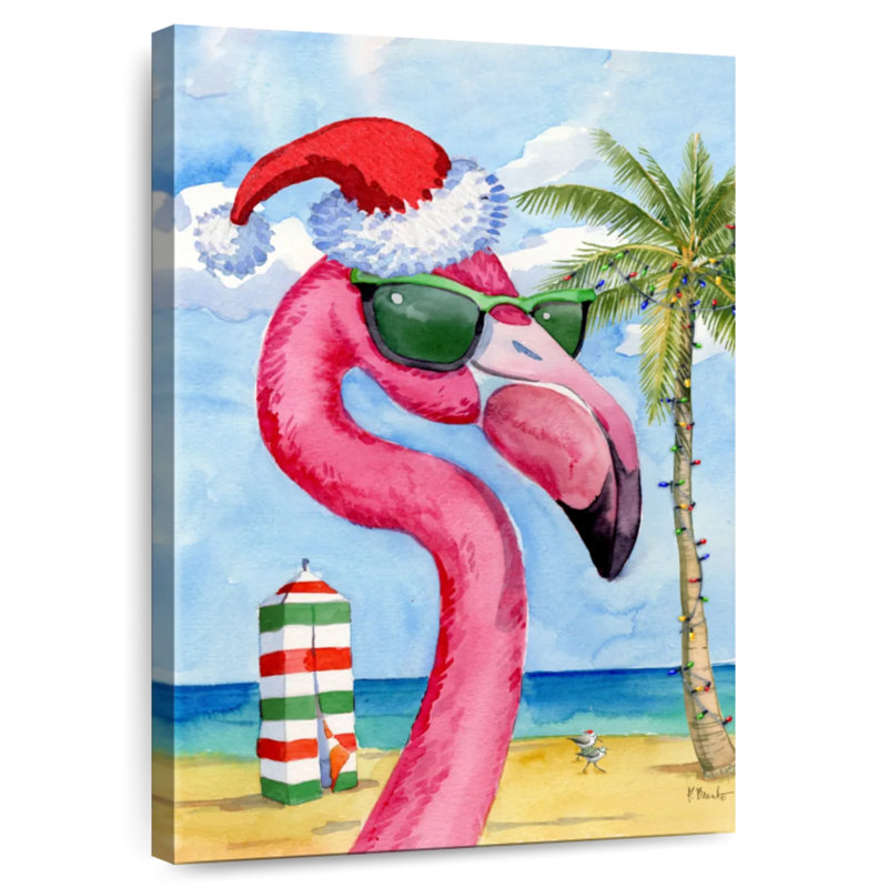Brampt Holiday Hip Shades Flamingo, 51" H x 34" W