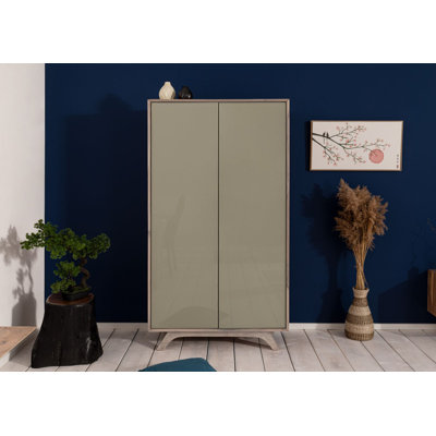 Tromso 2 Door Solid Wood Wardrobe
