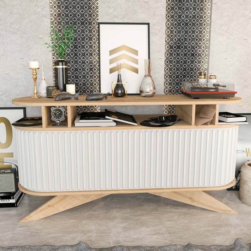 Carmecia 150cm Sideboard, Oak/White
