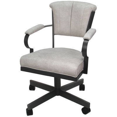 Charnisha Metal Dining Caster Chair