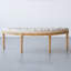 Banc rembourré beige