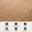 Tapis tissé plat intérieur / extérieur Scallop Border Natural / Jute Easy-Care-1916032409-1916032415