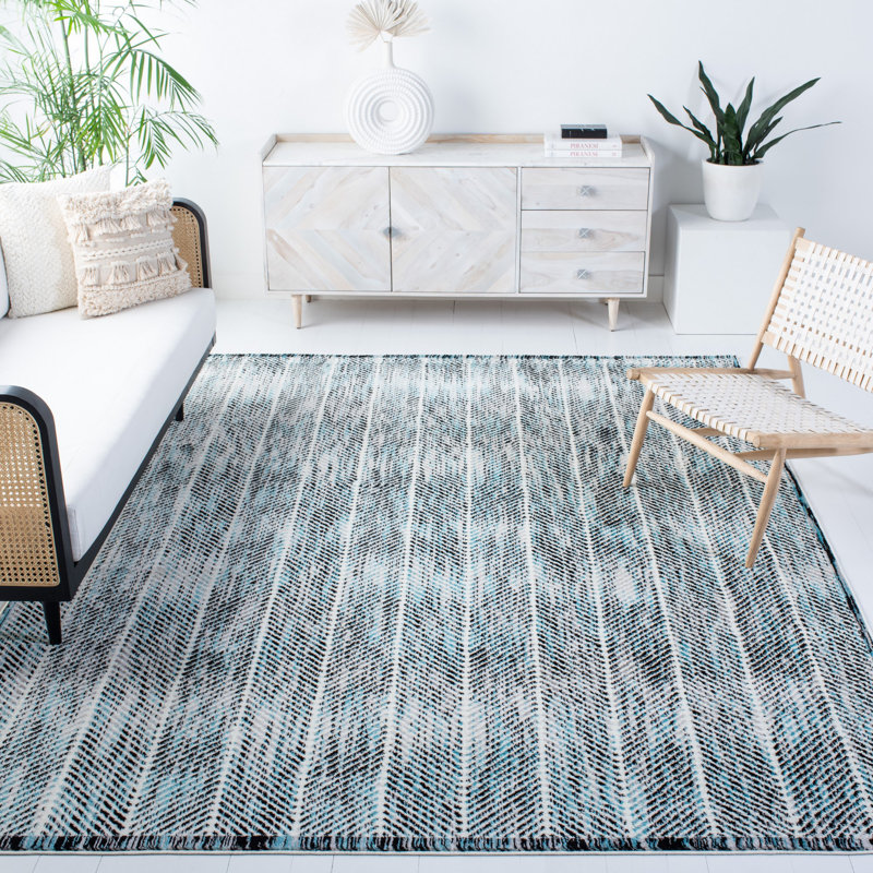 Coggin Performance Abstract Rug, Rectangle 4' x 6'