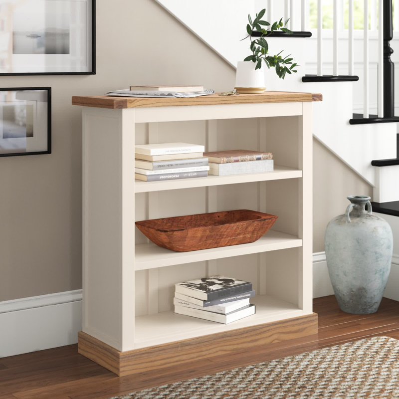 Queensbury 90cm H x 90cm W Standard Bookcase, Waxed Oak