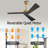 Breeleigh 52 "DC Ceiling Fan with Remote, Indoor Ceiling Fan, 3 ABS Blades-89157244