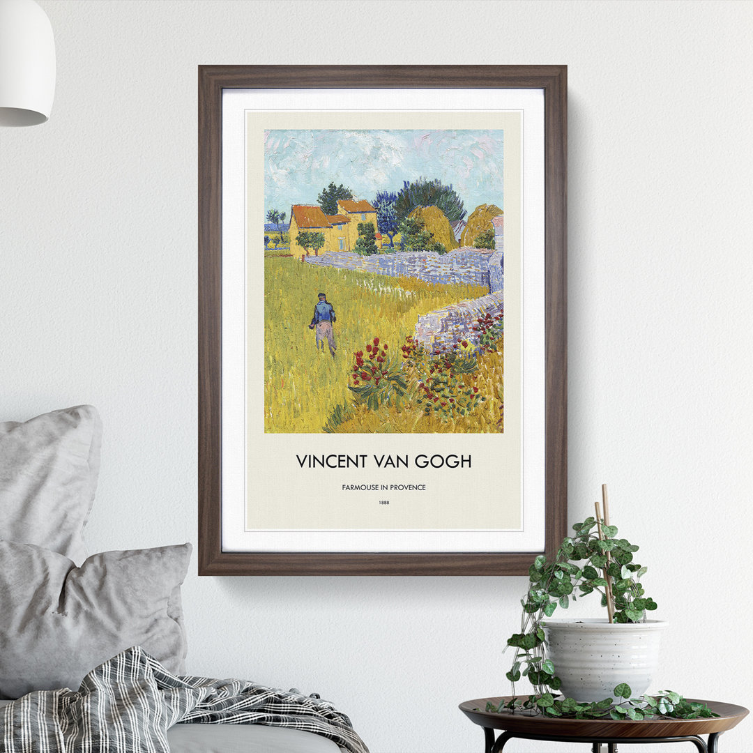 Farmhouse In Provence by Vincent Van Gogh Framed Print