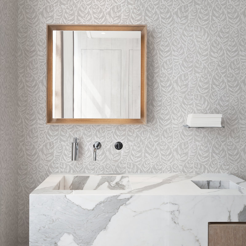 Del Mar Indigo 10.06m x 52.07cm Textured Paste the Wall Wallpaper Roll, Grey