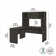 Echo 2-Piece L-Shape Computer Desk Office Set with Hutch