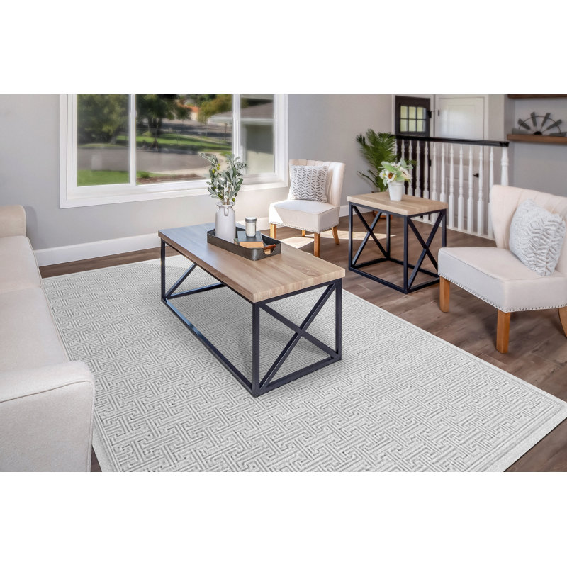Tapis rectangulaire Rabush, Rectangle 6 pi 7 po x 9 pi 6 po