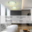 Plafonnier encastré Malibu de Russell Lighting: design élégant en chrome brossé pour espaces modernes