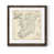 Papier, cadre noyer