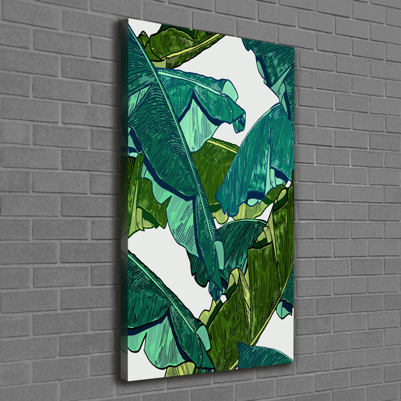 Banana Leaves - Wrapped Canvas Print