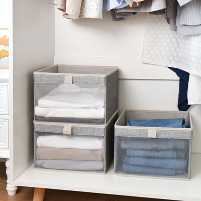 Boîte de rangement en tissu (sans couvercle)