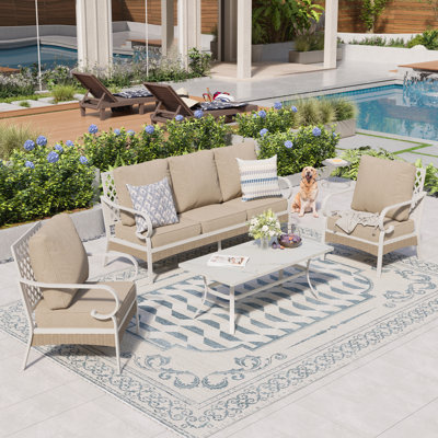 Tapasi 5 - Person Patio Conversation Set with Cushions