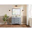 Meuble-lavabo 42 po en bois massif avec comptoir en marbre d'ingénierie 1 po, lavabo simple-106492155-106492157-121644438