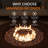 Borgia Concrete Propane Fire Pit Table-1252409223