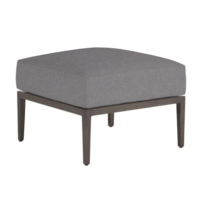 Santa Barbara Aluminum Ottoman - Slate Grey