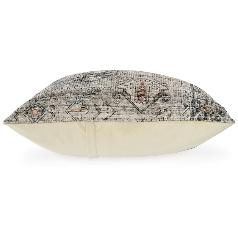 Roseridge Cream Polyester Chenille Medallion Throw Pillow
