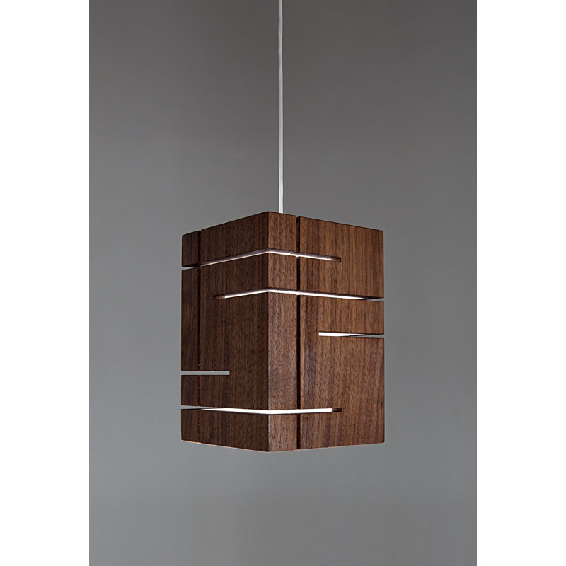 Claudo 1 - Light Pendant, Dark Stained Walnut, 2700K