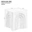 Table d'appoint carrée 15,51 po Modern White Modern-2010017255