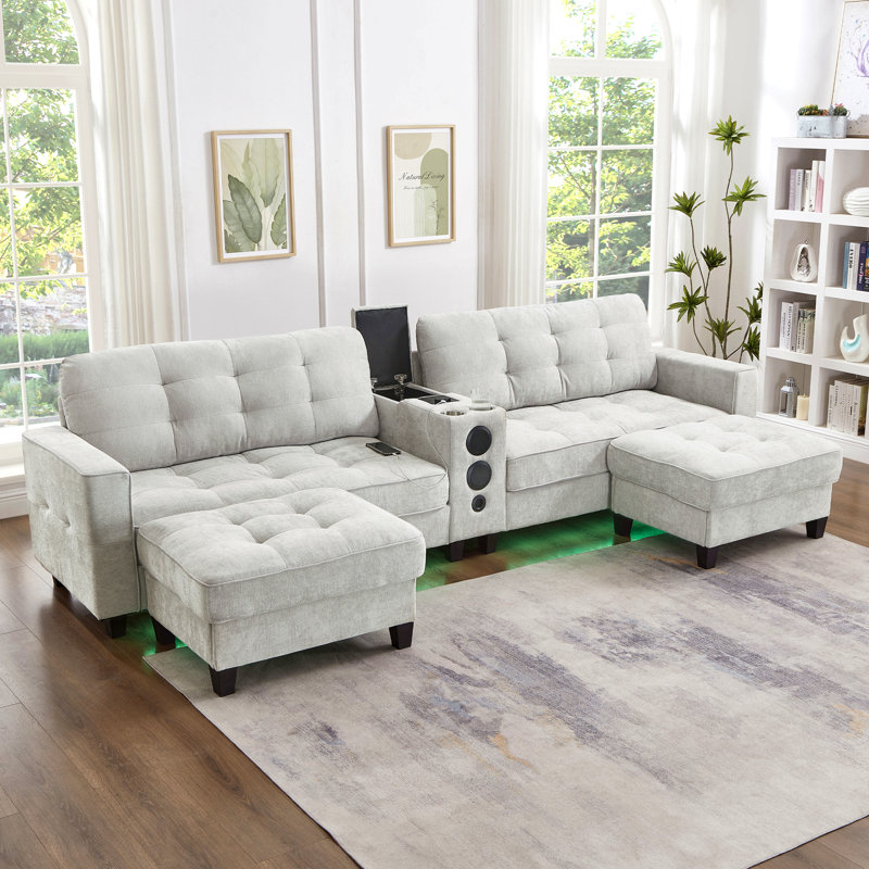 Canapé modulaire Modern, Ligth Grey Chenille