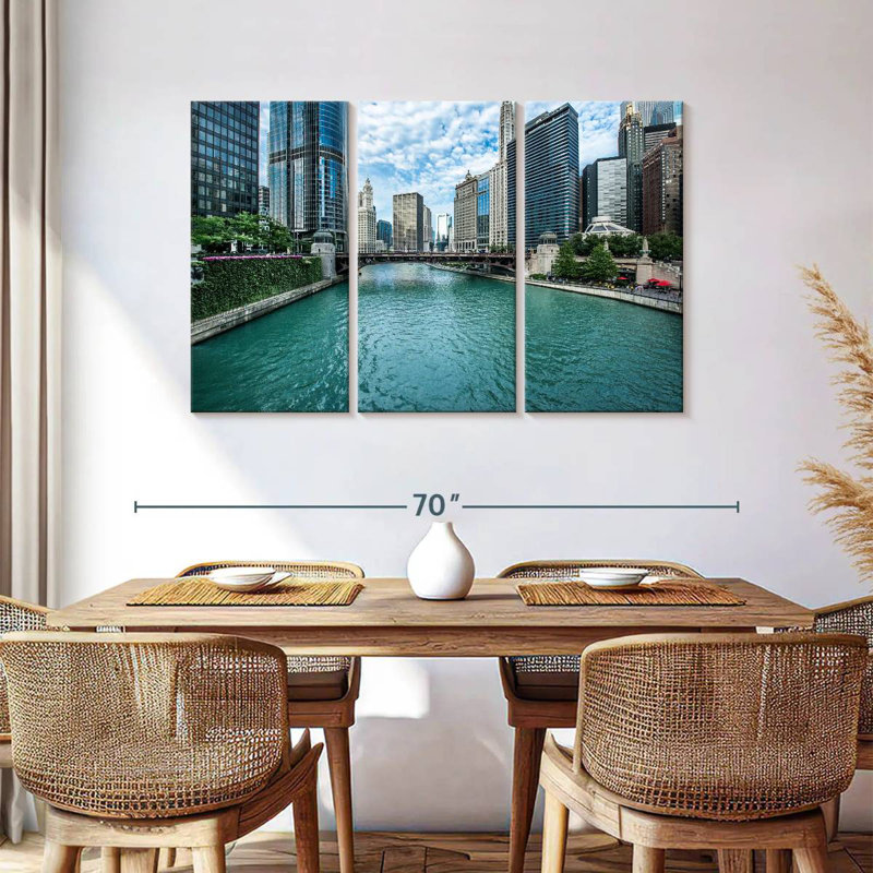 Sireci Chicago River View, 36" H x 57" W