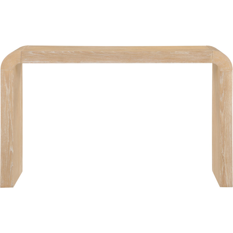 Toulon Oak Veneer Console Table, Natural
