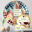 Motif à chevrons multicolores à géométrie urbaine - Miroir décoratif à cercles concentriques-101223409