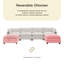 U-shape Boucle Upholstered Sectional Sofa With Armrest-107084686