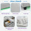 Canapé modulaire moderne en forme de U avec repose-pieds de rangement mobile, console multifonctionnelle, haut-parleurs Bluetooth et lumières à DEL-2007093184