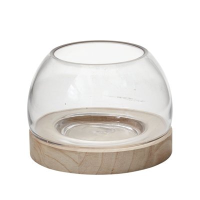Terrarium en verre et bois Khalema