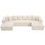 Canapé modulaire surdimensionné moderne en U avec 8 coussins-890274028