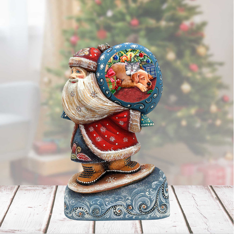 Figurine de chef-d'œuvre en bois sculpté