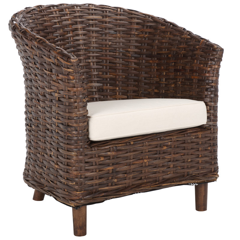 Iraan Rattan Barrel Chair, Brown