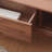 47.24" Nut-brown Solid Wood Rectangular Coffee Table