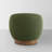 Modern Swivel Barrel Chairs With Wood Base-60020970