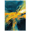 Tapis bleu sarcelle / jaune Robidoux-295033228