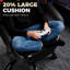 GTPLAYER Adjustable Faux Leather Swiveling PC & Racing Game Chair-126344848