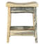 Tabouret de bar Kishea Collection, siège d'une hauteur de 30 pouces, finition laquée transparente naturelle-233401890