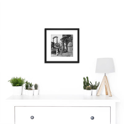 Bourne Shepherd Ruins Rudra Mala Temple India 1874 Photo - Single Picture Frame Print