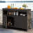 Menasseh Polyethylene Weather Resistant Outdoor Sideboard-336495968