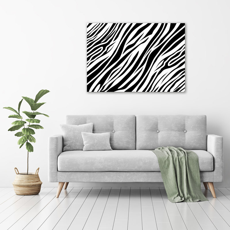 Zebra Background - Wrapped Canvas Print