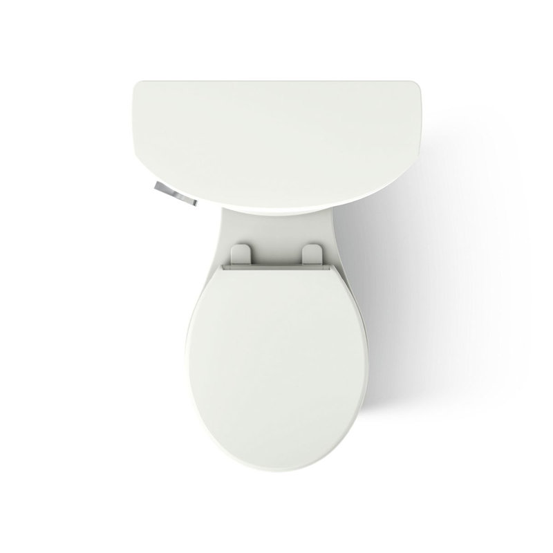 Cimarron® 1.28 GPF Water Efficient Round Two-Piece toilet (Seat Not Included), Dune, Right-Hand