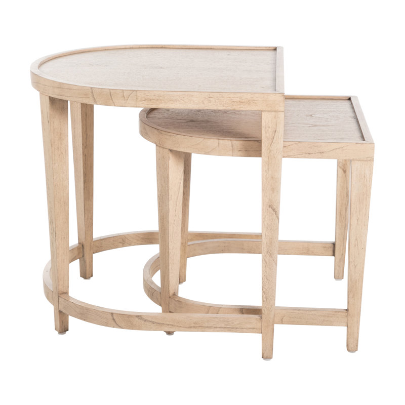 Dustin Solid Wood Nesting End Table