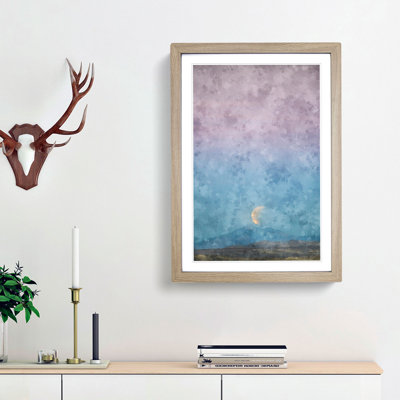 Super Blue Blood Moon Eclipse - Picture Frame Graphic Art Print