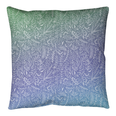 Coussin de sol floral Katelyn Elizabeth Ditsy