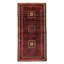 Tapis unique en laine noué à la main 3 pi 1 po x 6 pi nouvel âge en crème / rouge / rouge foncé Seline