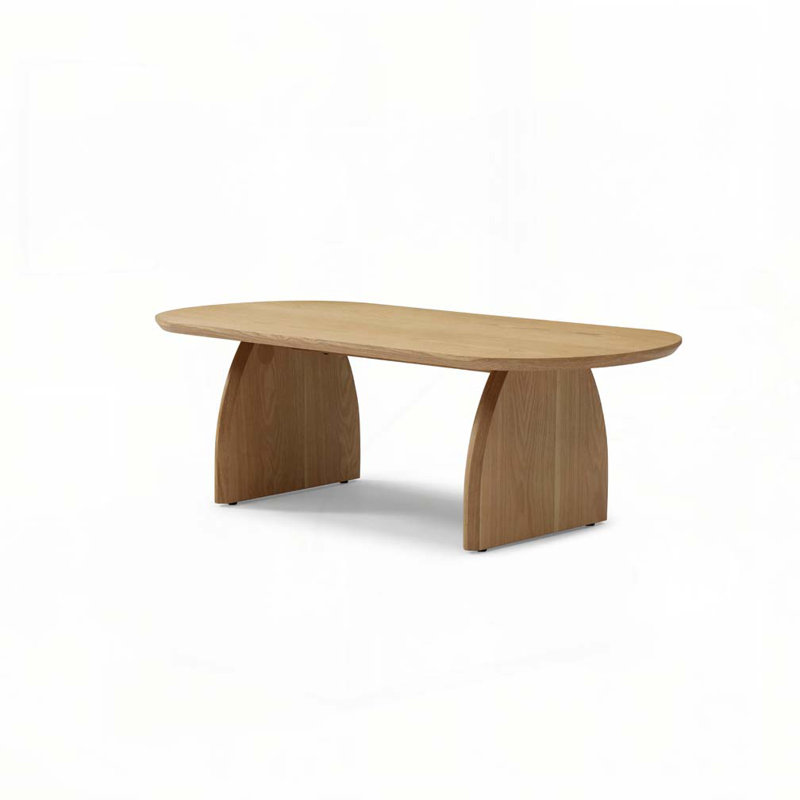 Oval-Shaped Coffee Table, Wood